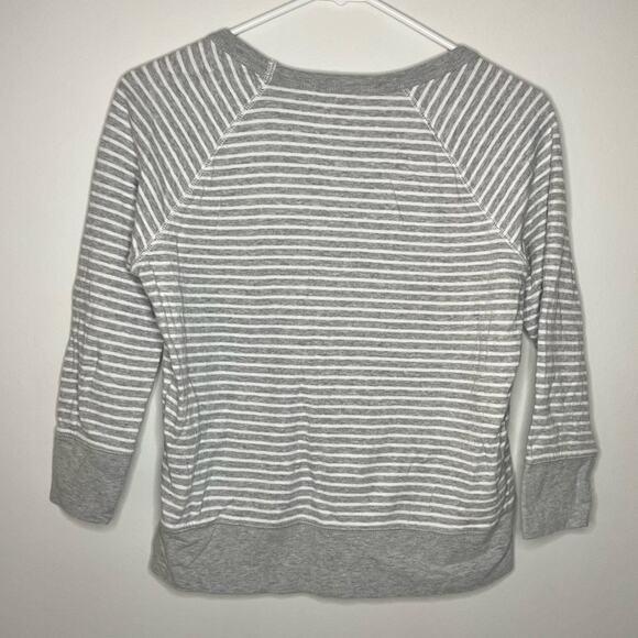 James Perse Standard Striped Raglan Pullover Size 1/S - Picture 6 of 6